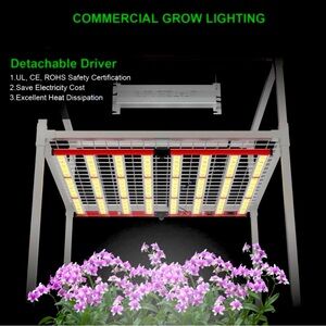 Grow Lights, AGLEX 800W LEDFull Spectrum with UV IR, Daisy Chain Plant Bar Style